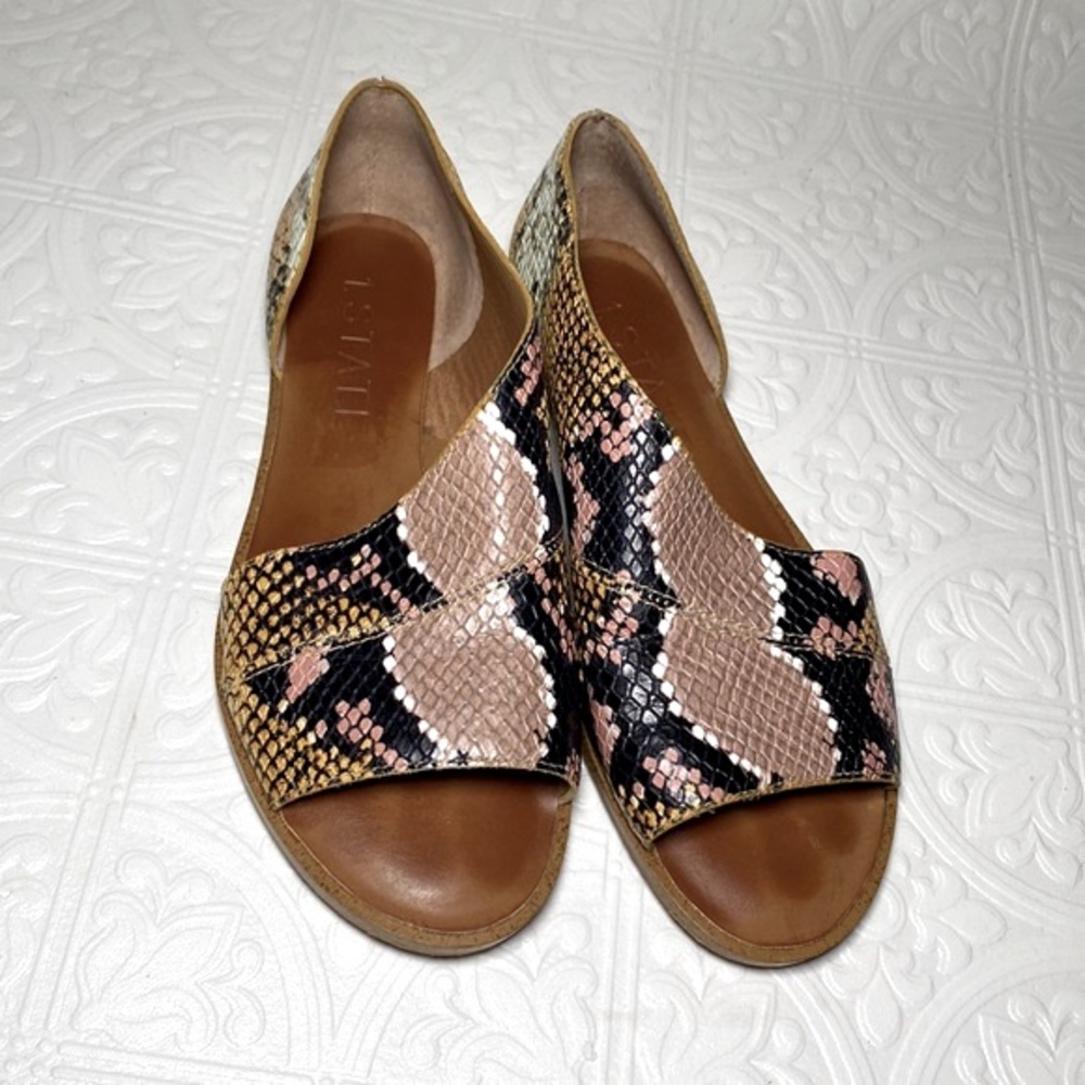 1.State Snakeskin Cutout Sandals